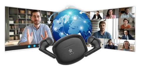 Giewont Słuchawki bezprzewodowe GIEWONT RealSound PRO ANC ENC GWS800-1 Czarne