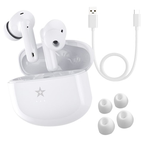 Giewont Słuchawki bezprzewodowe GIEWONT RealSound PRO ANC ENC GWS800-2 Białe