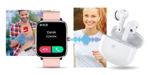 Giewont Słuchawki bezprzewodowe GIEWONT RealSound PRO ANC ENC GWS800-2 Białe