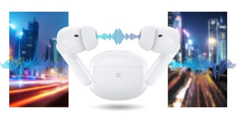 Giewont Słuchawki bezprzewodowe GIEWONT RealSound PRO ANC ENC GWS800-2 Białe