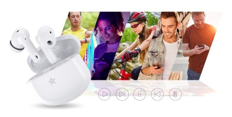 Giewont Słuchawki bezprzewodowe GIEWONT RealSound PRO ANC ENC GWS800-2 Białe