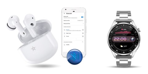 Giewont Słuchawki bezprzewodowe GIEWONT RealSound PRO ANC ENC GWS800-2 Białe