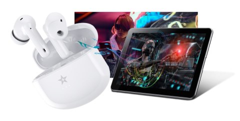 Giewont Słuchawki bezprzewodowe GIEWONT RealSound PRO ANC ENC GWS800-2 Białe