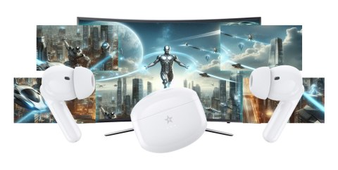 Giewont Słuchawki bezprzewodowe GIEWONT RealSound PRO ANC ENC GWS800-2 Białe