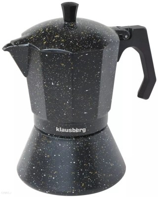 Kawiarka espresso, czarny marmurek 9 filiżanek klausberg Klausberg