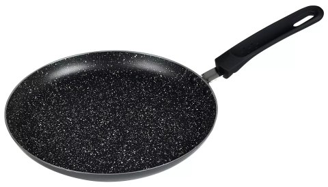 Patelnia do naleśników śr.25cm, aluminium czarny marmurek kinghoff KINGHoff