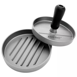 Praska do mięsa na hamburgery, aluminium, śr.12 cm kinghoff KINGHoff