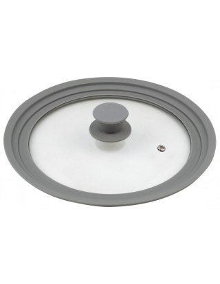 Uniwersalna pokrywa, szkło-silikon śr.24, 26, 28 cm kinghoff KINGHoff