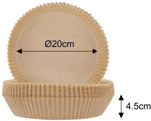 Wkład papierowy do pieczenia w frytkownicy śr.20cm klausberg kb-7780 Klausberg