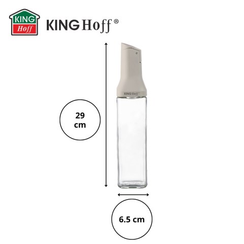 Butelka z nalewakiem 500 ml do oleju i octu, szkło, kinghoff, kh-2004 KINGHoff
