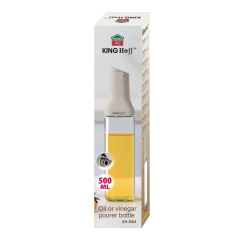 Butelka z nalewakiem 500 ml do oleju i octu, szkło, kinghoff, kh-2004 KINGHoff