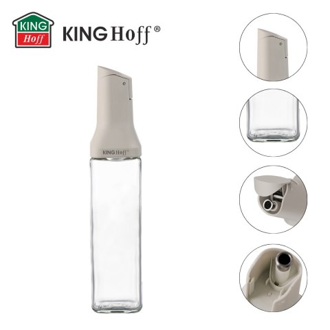 Butelka z nalewakiem 500 ml do oleju i octu, szkło, kinghoff, kh-2004 KINGHoff