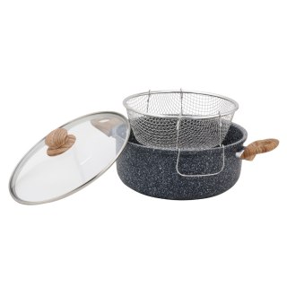 Garnek z koszem do smażenia, stal śr.24cm, kinghoff KINGHoff