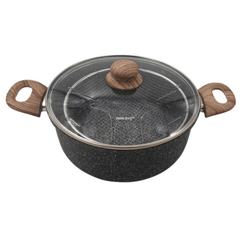 Garnek z koszem do smażenia, stal śr.24cm, kinghoff KINGHoff