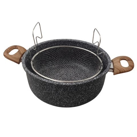 Garnek z koszem do smażenia, stal śr.24cm, kinghoff KINGHoff