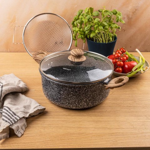 Garnek z koszem do smażenia, stal śr.24cm, kinghoff KINGHoff