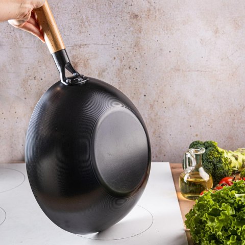 Patelna wok czarny marmurek śr.30cm kinghoff KINGHoff