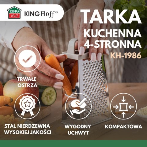 Tarka do warzyw, 4-stronna, stal nierdzewna, kinghoff, kh-1986 KINGHoff