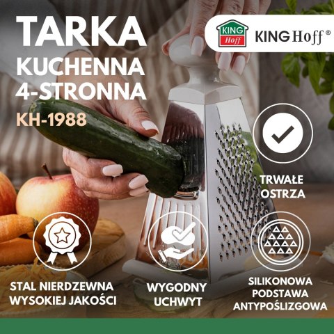 Tarka do warzyw, 4-stronna, stal nierdzewna, kinghoff, kh-1988 KINGHoff