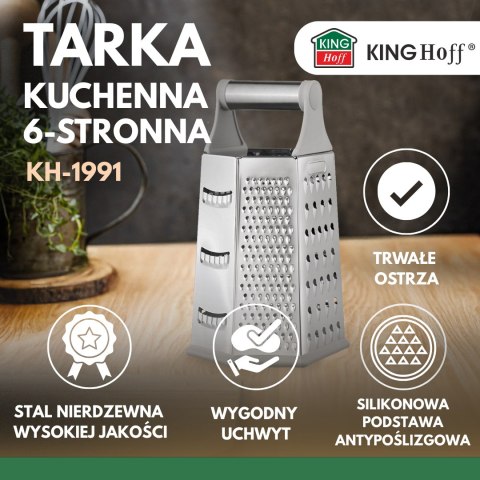 Tarka do warzyw, 4-stronna, stal nierdzewna, kinghoff, kh-1991 KINGHoff