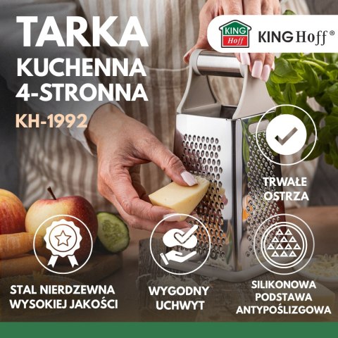 Tarka do warzyw, 4-stronna, stal nierdzewna, kinghoff, kh-1992 KINGHoff