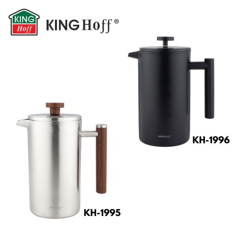 Zaparzacz tłokowy, stalowy 1.0l kinghoff KINGHoff