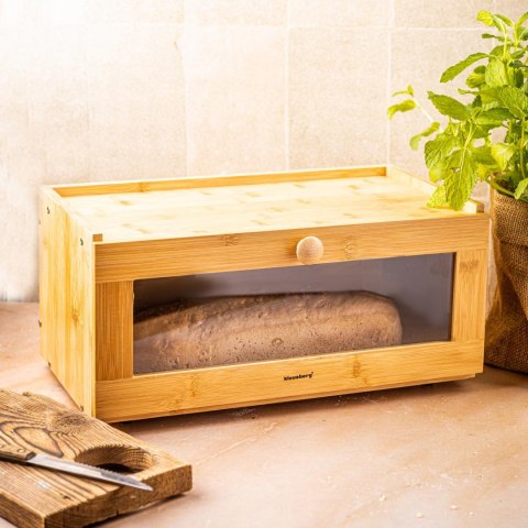 Chlebak bambusowy, akrylowy front, 40×24,5×19cm, klausberg, kb-7924 Klausberg
