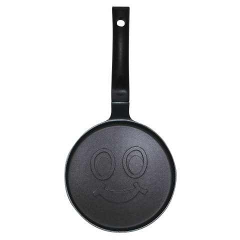 Patelnia do naleśników, wzór uśmiechnięta buźka, aluminiowa, nieprzywierająca powłoka, czarna, śr.18 cm, klausberg, kb-7971 Klausberg