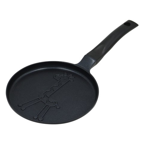 Patelnia do naleśników, wzór żyrafa, aluminiowa, nieprzywierająca powłoka, czarna, śr.18 cm, klausberg, kb-7975 Klausberg