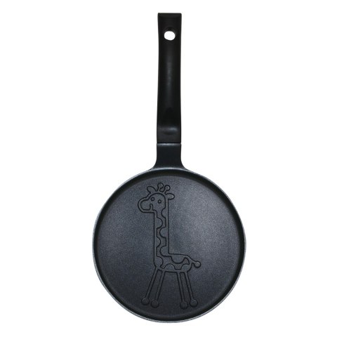 Patelnia do naleśników, wzór żyrafa, aluminiowa, nieprzywierająca powłoka, czarna, śr.18 cm, klausberg, kb-7975 Klausberg