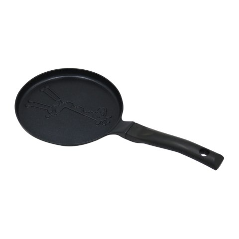 Patelnia do naleśników, wzór żyrafa, aluminiowa, nieprzywierająca powłoka, czarna, śr.18 cm, klausberg, kb-7975 Klausberg