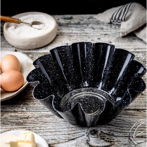 Forma do pieczenia ciasta, metalowa, z powłoką nieprzywieralną, czarna, średnica 23,5 cm, klausberg, kb-7837 Klausberg