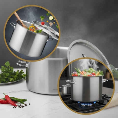 Garnek gastronomiczny, stal nierdzewna, śr.30cm, 14l, kinghoff, kh-2022 KINGHoff