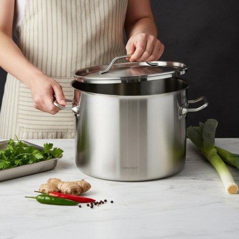 Garnek gastronomiczny, stal nierdzewna, śr.45cm, 44l, kinghoff, kh-2027 KINGHoff