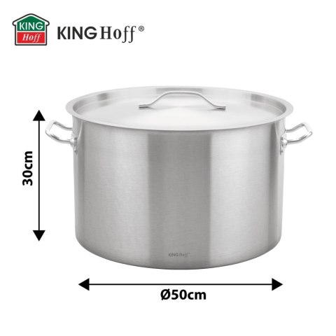 Garnek gastronomiczny, stal nierdzewna, śr.50cm, 58l, kinghoff, kh-2028 KINGHoff