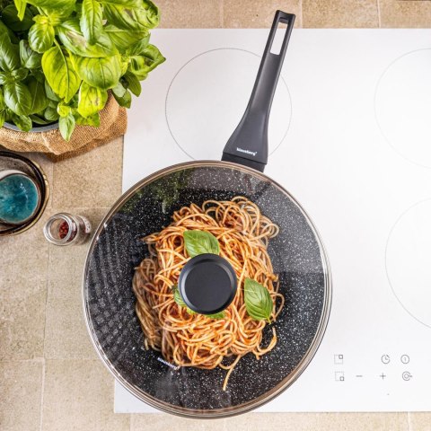 Patelna wok czarny marmurek śr.28cm klausberg Klausberg
