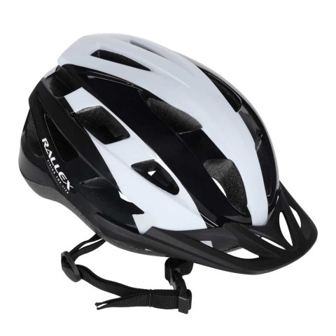 Kask rowerowy na rower RALLEX damski męski regulowany czarno-biały L 58-62cm SHANGHAI RALLEX INDUSTRIAL