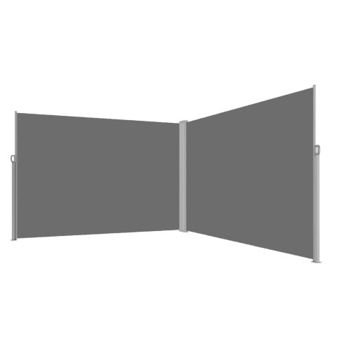 Markiza narożna boczna tarasowa LUARO parawan zwijany 180 x 620 cm szary Kik Sp. z o. o. Sp. k.
