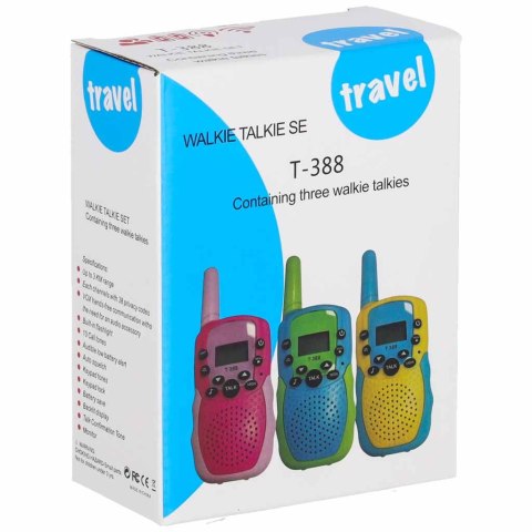 Walkie talkie krótkofalówka dla dzieci zestaw 3 sztuki Kik Sp. z o. o. Sp. k.