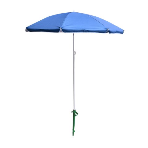 Parasol ogrodowy plażowy regulowany łamany składany UV 150cm niebieski Kik Sp. z o. o. Sp. k.