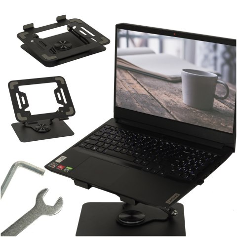 Podstawka pod laptopa regulowana 360° stolik pod laptopa ergonomiczny Kik Sp. z o. o. Sp. k.