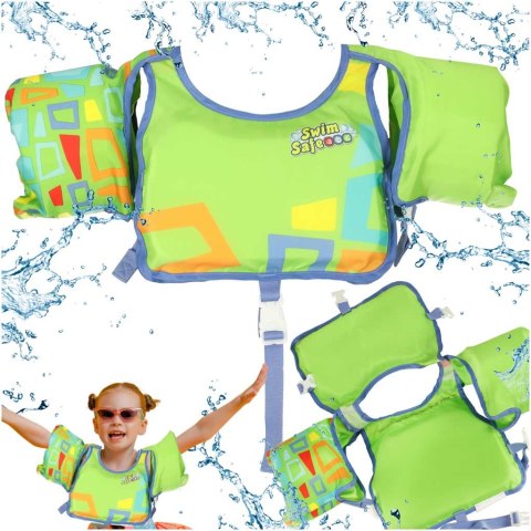 Kamizelka piankowa z rękawkami do pływania kapok dla dzieci 3-6 lat 19-30 kg BESTWAY 32174 zielona Xiamen Zhansong Commerce Trading Co.,Ltd.