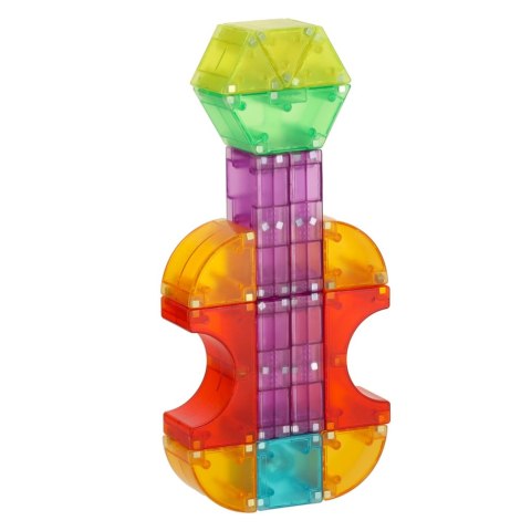 Klocki magnetyczne konstrukcyjne świecące elementy figury 3D 134 el. Kik Sp. z o. o. Sp. k.