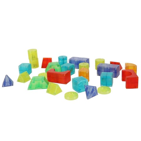 Klocki magnetyczne konstrukcyjne świecące elementy figury 3D 64 el. Kik Sp. z o. o. Sp. k.