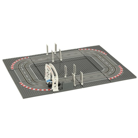 Tor samochodowy wyścigowy policyjny elektryczny + 2 auta klocki konstrukcyjne GD-01 Kik Sp. z o. o. Sp. k.