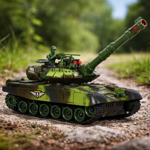 Czołg zdalnie sterowany na pilota RC War Tank 9993 2.4 GHz kamuflaż leśny Kik Sp. z o. o. Sp. k.
