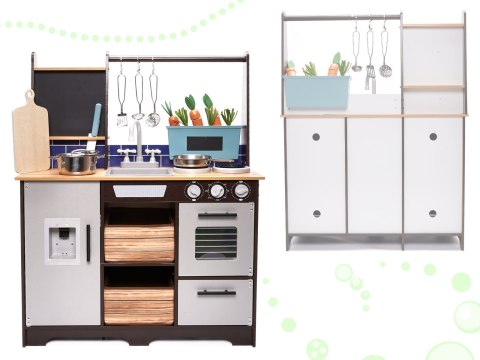 Kuchnia dla dzieci drewniana MDF z akcesoriami LOFT XXL 96cm Kik Sp. z o. o. Sp. k.