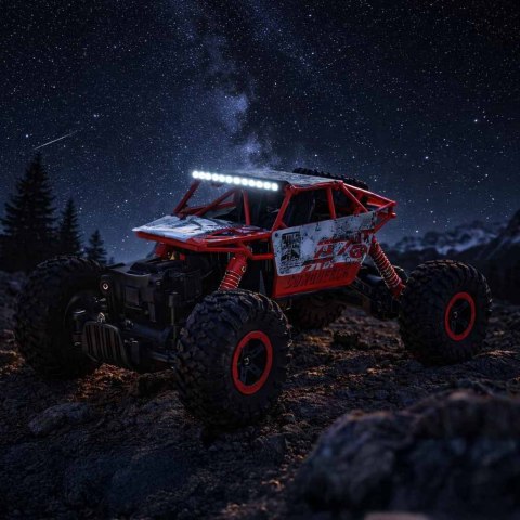 Samochód zdalnie sterowany na pilota RC Rock Crawler HB 2,4GHz 1:18 czerwony Kik Sp. z o. o. Sp. k.