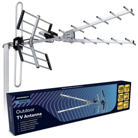 Antena zewnętrzna kierunkowa TV ultra HD 4K Berdsen BD-954