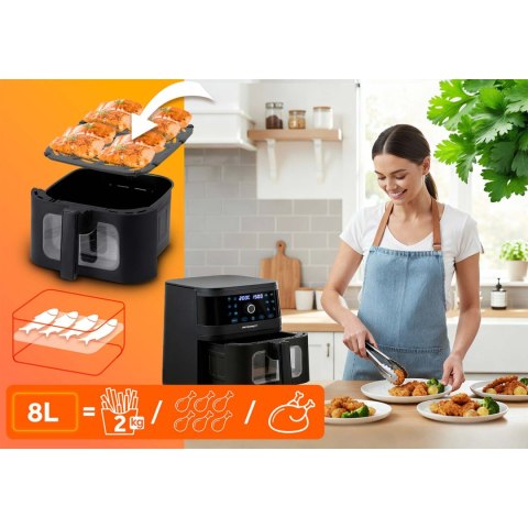 Frytkownica beztłuszczowa Air fryer Berdsen BD-661 czarna
